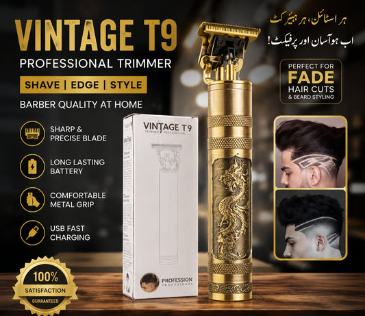 T9 Rechargeable Beard Trimmer for Men | Adjustable Blades | Vintage Precision Grooming Tool (Copy) (Copy)